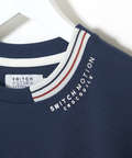 鹿の子編み  ボーダー配色 7分袖Tシャツ