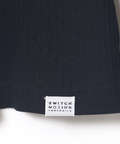 針抜きストライプ クルーネック 長袖Tシャツ