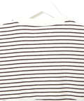 テレコボーダー ヘンリーネック 7分袖 Tシャツ