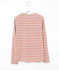 天竺 メランジボーダー クルーネックTシャツ