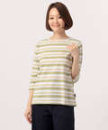 ボーダー7分袖Tシャツ