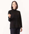 地柄ハイネックTシャツ