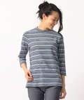 ハイネックジャガードTシャツ【スノーコットン】