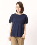 レース切り替えクルーTシャツ
