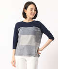 切り替えクルーネックTシャツ