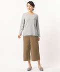 ワッフルクルーネックTシャツ