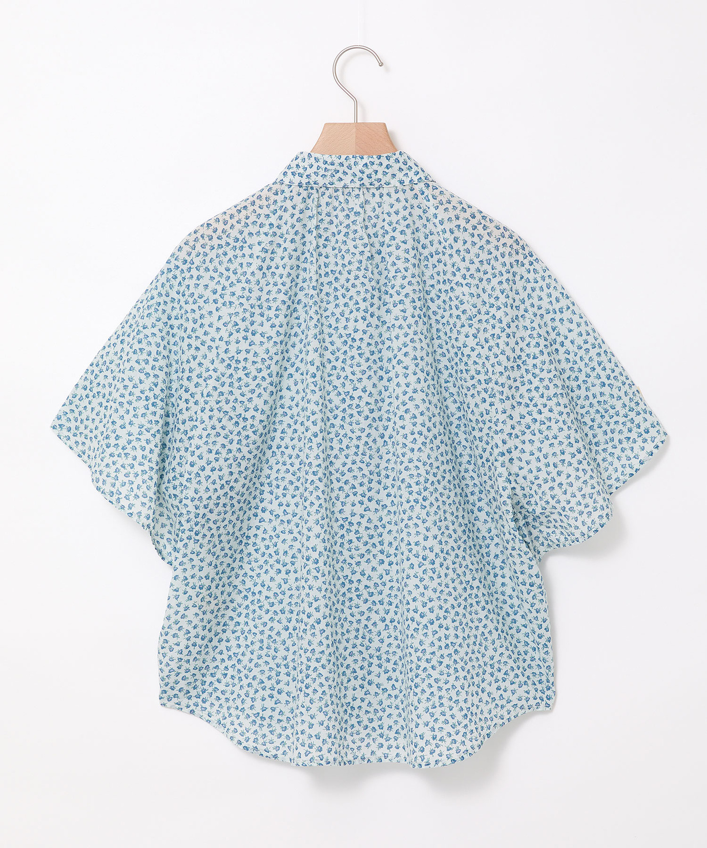 美品♡ヌキテパ　ティアードブラウス　小花柄　別注　フレアスリーブ 美品♡ヌキテパ ティアードブラウス 小花柄 別注 フレアスリーブ