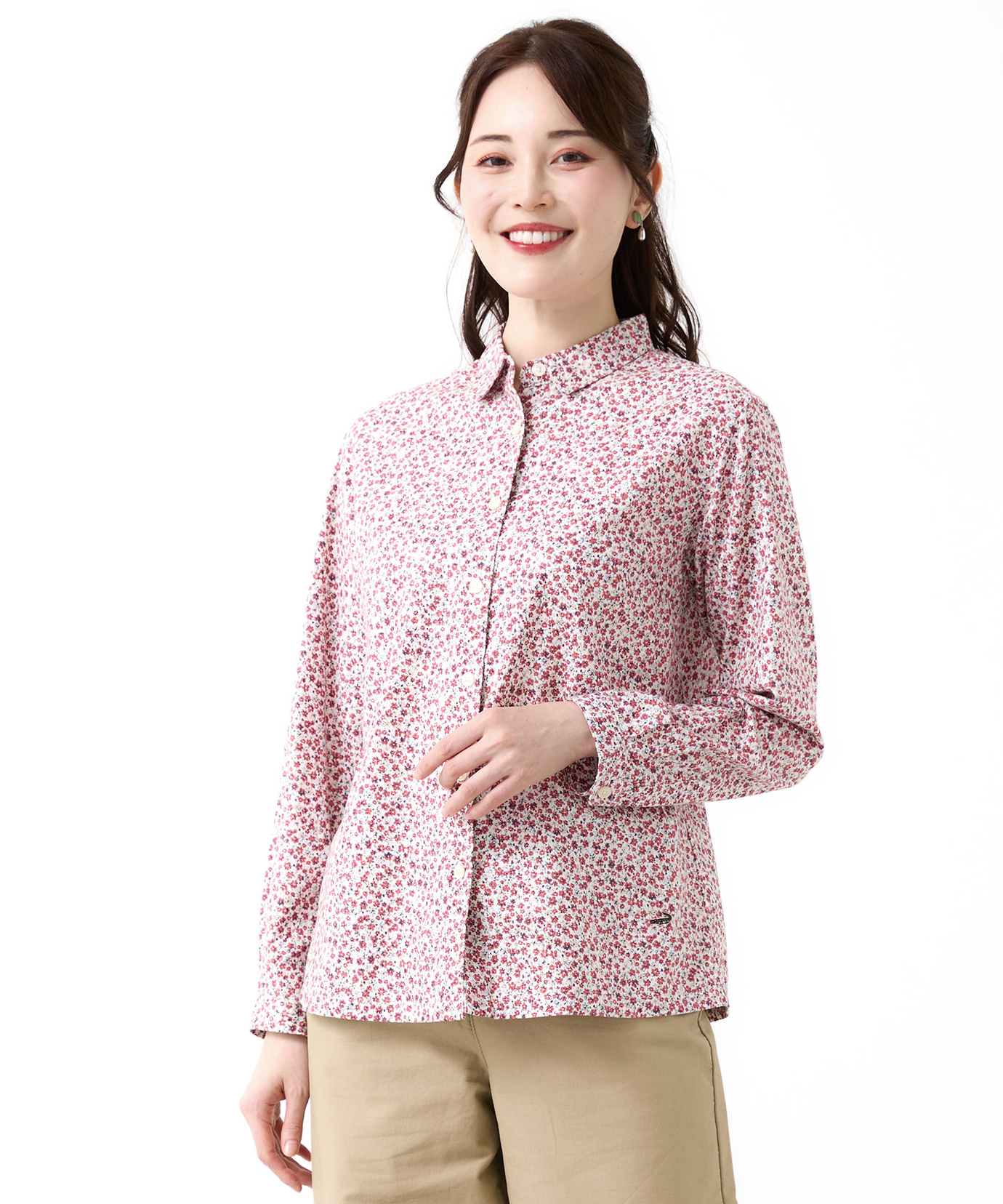 レディース 小花柄プリント ブラウス通販 [0101-55115] - クロコダイル