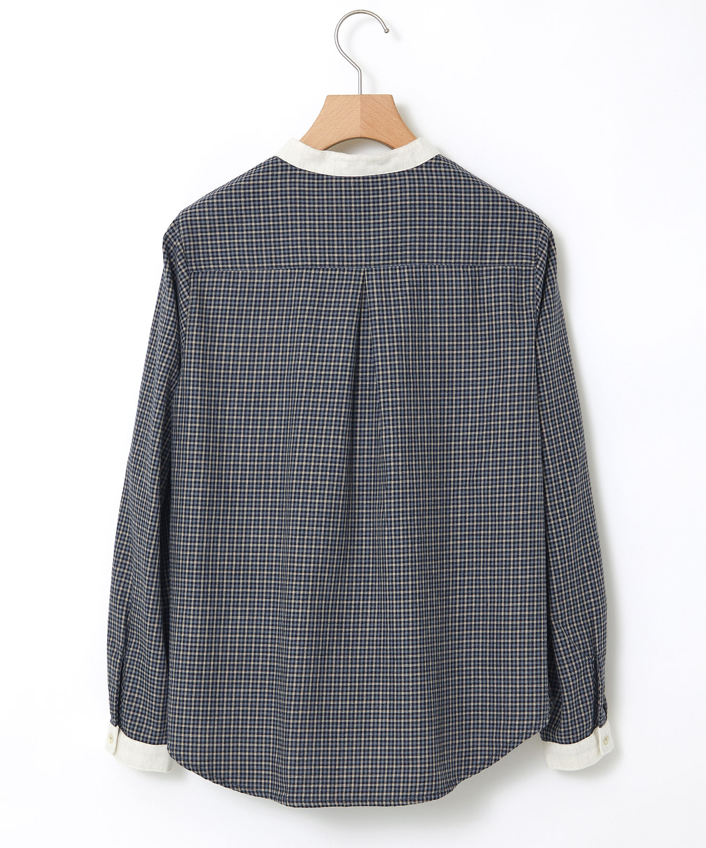 d'un a dix レーヨンチェックブラウス定価¥19600 d'un a dix レーヨンチェックブラウス定価¥19600