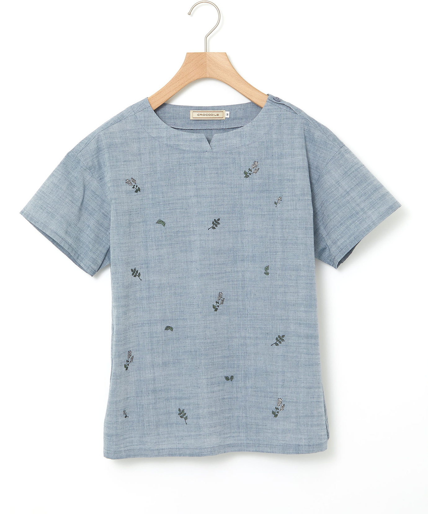 レディース ダンガリー 刺繍 ブラウス通販 [0101-63122