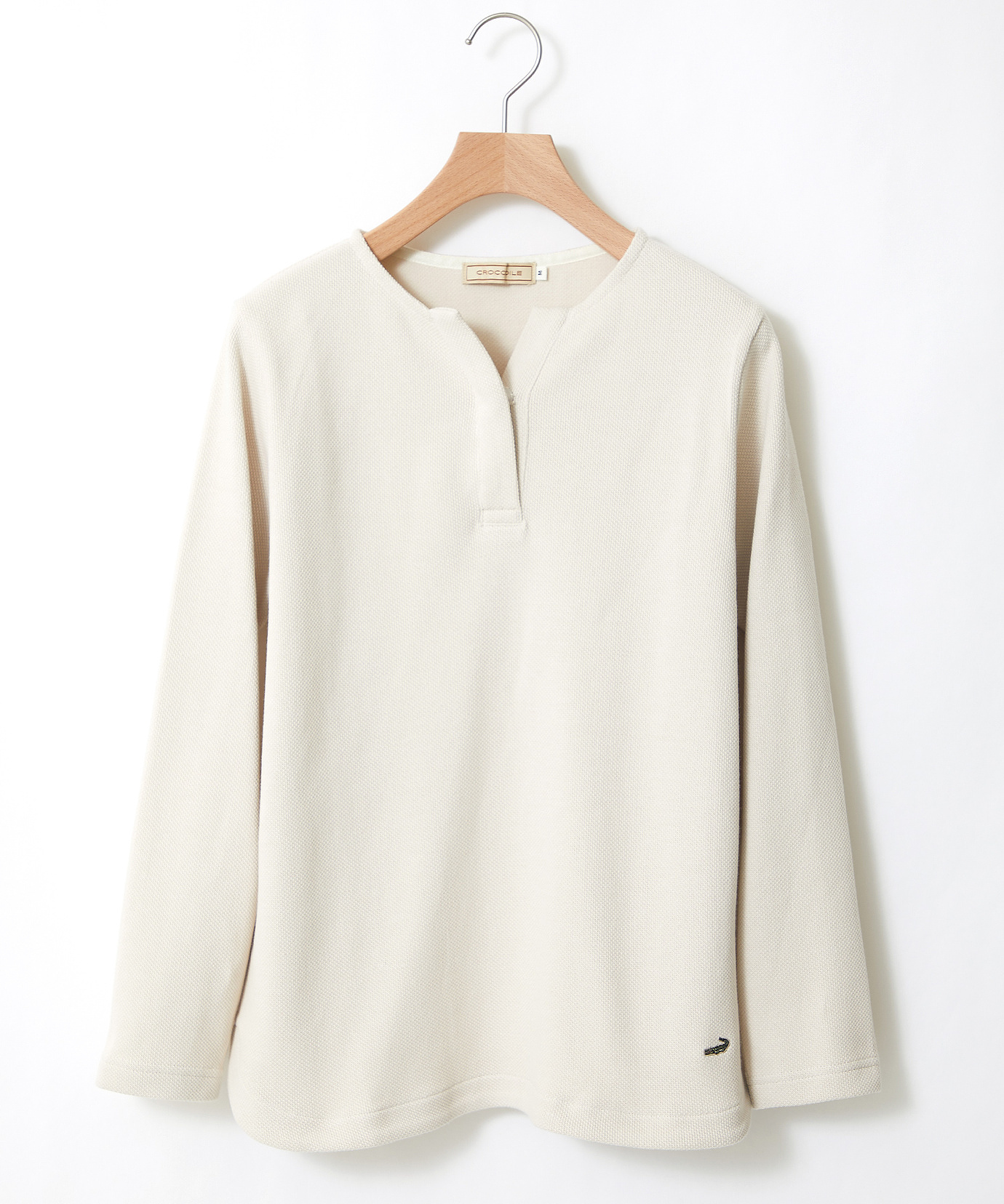 レディース 鹿の子 ヘンリーネック カットソー【一部店舗限定】通販