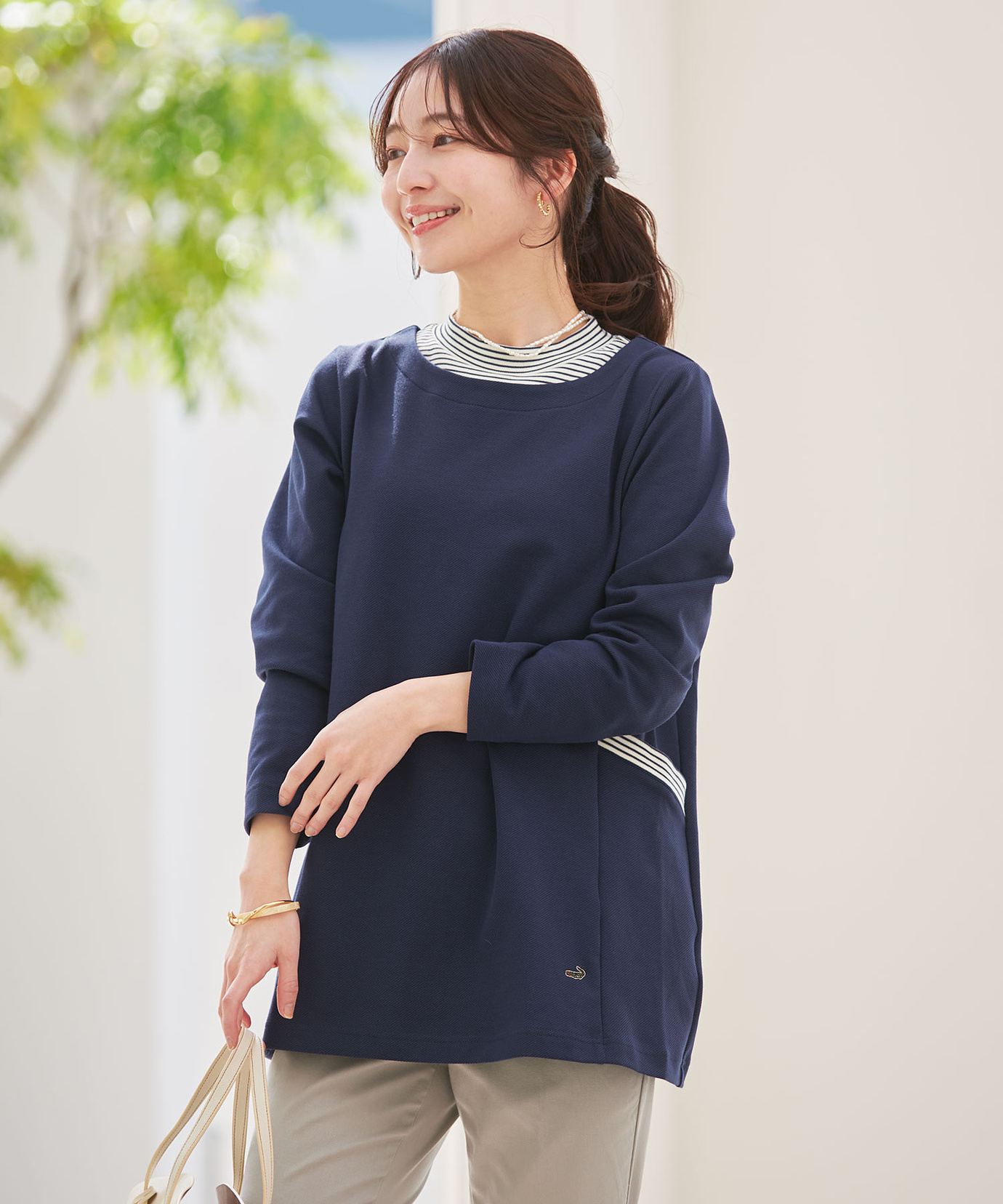 トクコ　チュニック トクコ TOKUKO ユニーク 刺繍あり チュニック