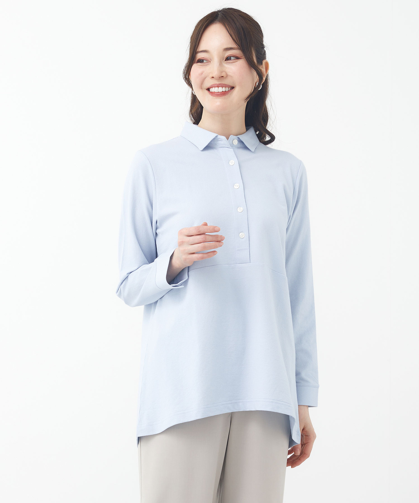 レディース ジャカード 切り替えデザイン カットソー通販 [0102-51214