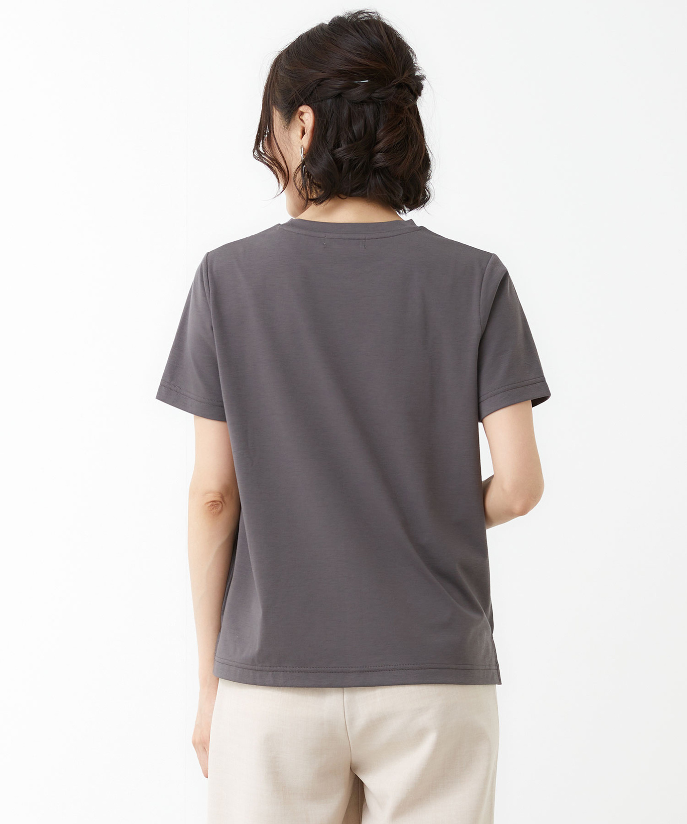 レディース プレーティング天竺 ロゴ Tシャツ通販 [0102-53215