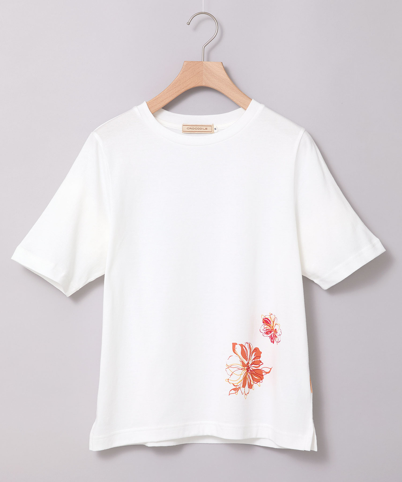 レディース 花柄 プリント Tシャツ通販 [0102-53228] - クロコダイル