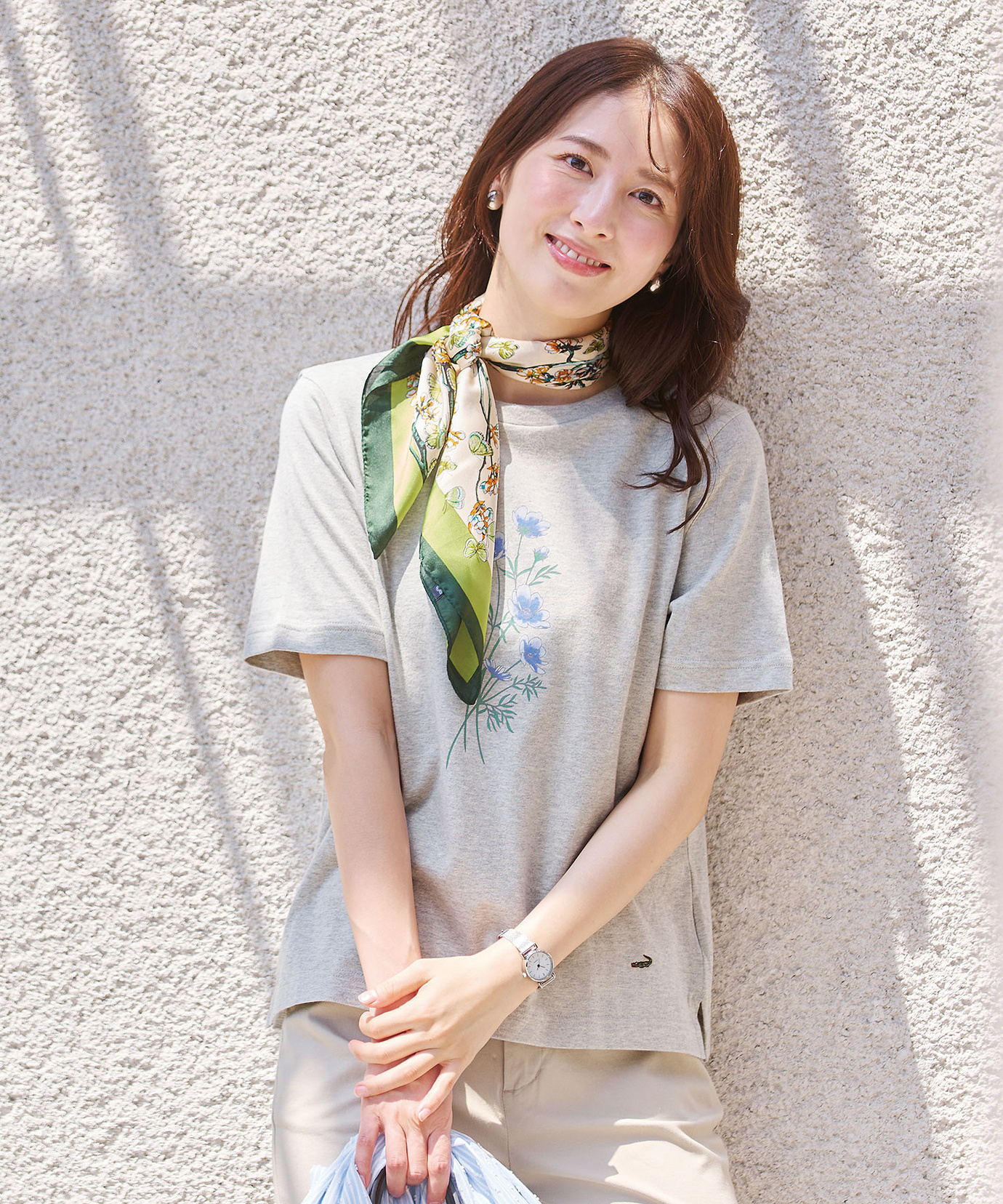 レディース コスモス プリント Tシャツ通販 [0102-55205