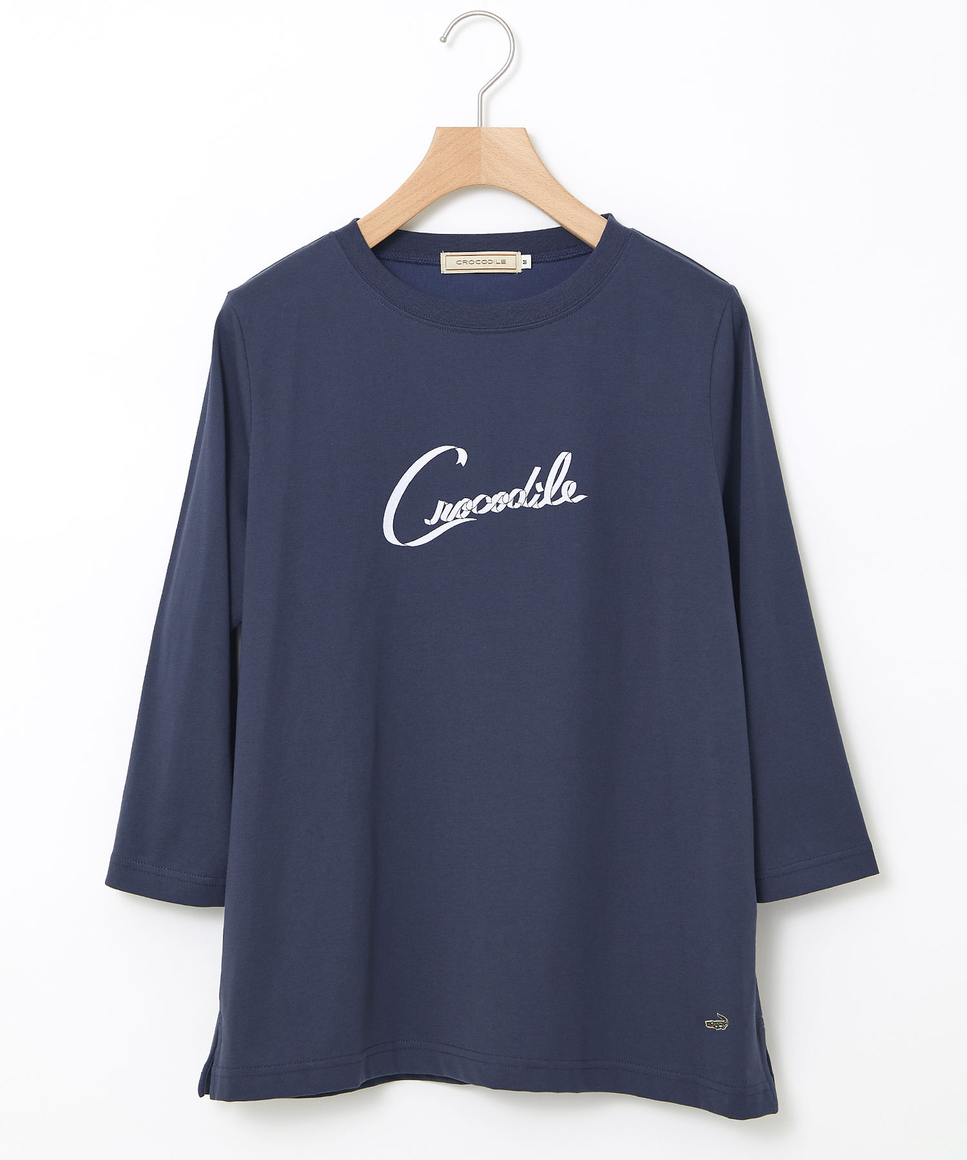 レディーストップス レディース リボンロゴプリント 七分袖 Tシャツ通販 [0102-55206