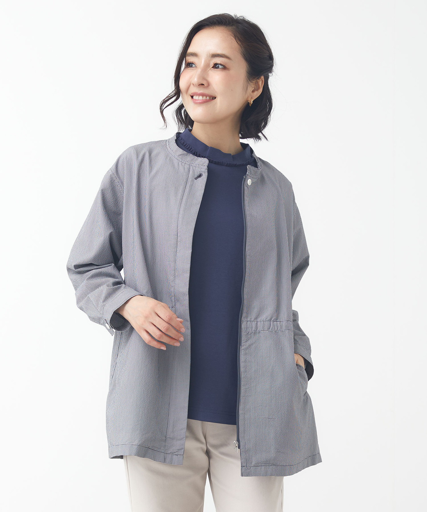 未使用タグ付 マルベリー イレブンティ コラボ2way ジャケット グレー 48 TALLサイズ〕【セットアップ対応】2WAYストレッチシアバター