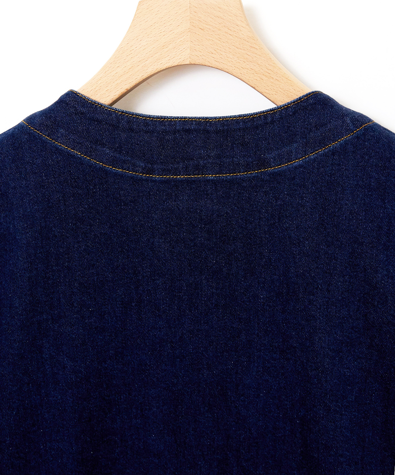 レディース ノーカラー デニムジャケット通販 [0104-55402