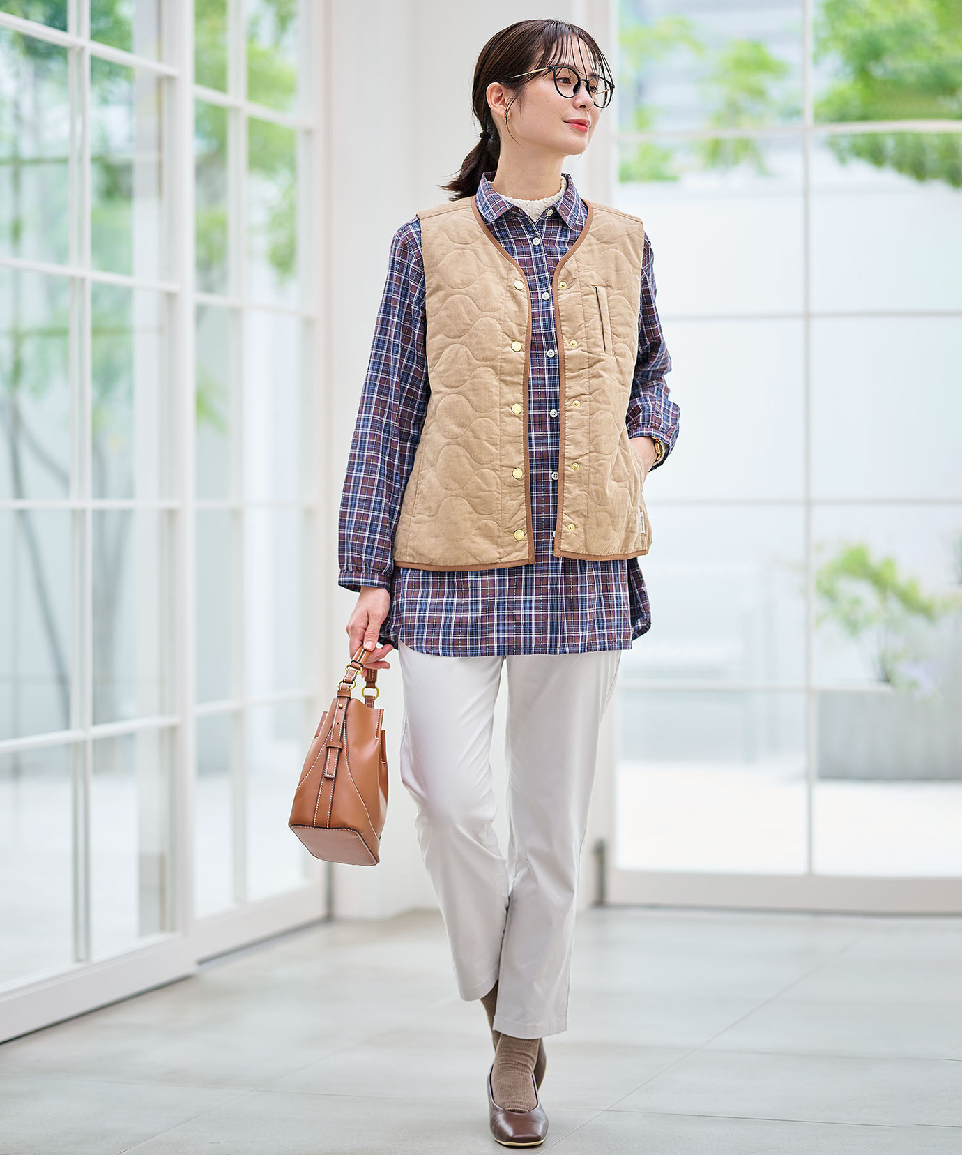 レディース キルティング 中綿 ベスト通販 [0104-55404