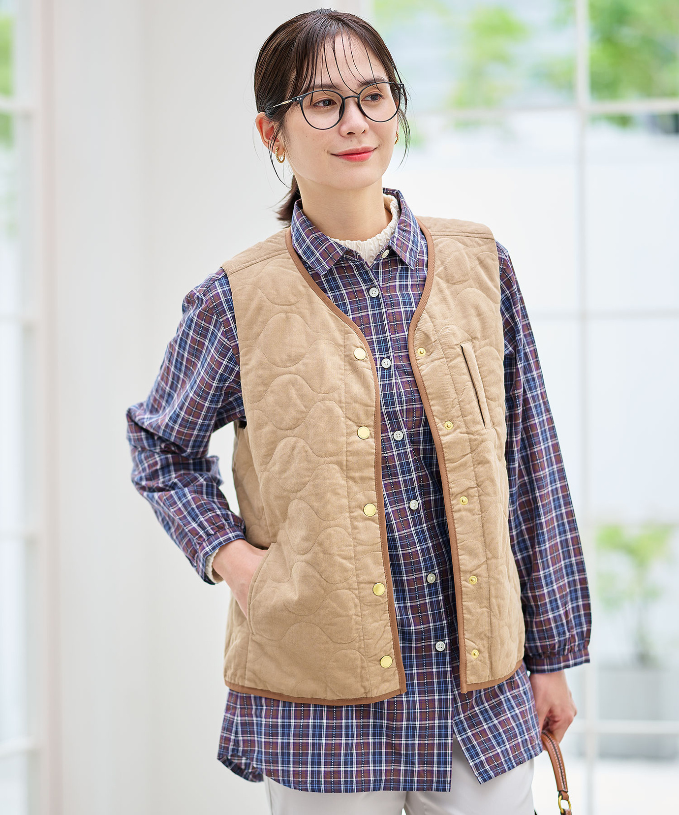 レディース キルティング 中綿 ベスト通販 [0104-55404