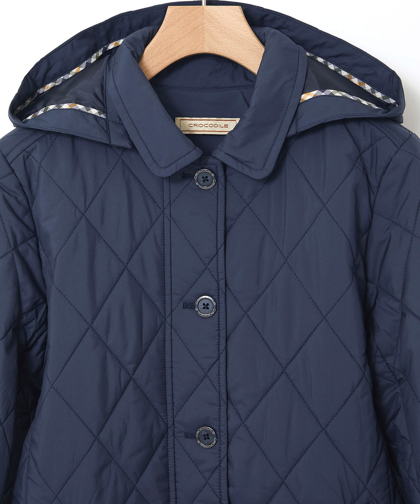 レディース クロコダイルタータン ダイヤキルト 中綿 ジャケット通販