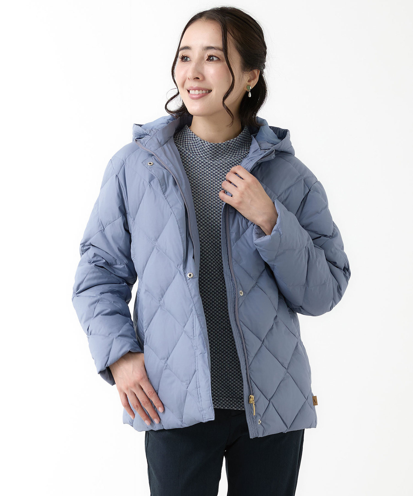 レディース 2WAYフード キルトダウン ジャケット通販 [0104-57401