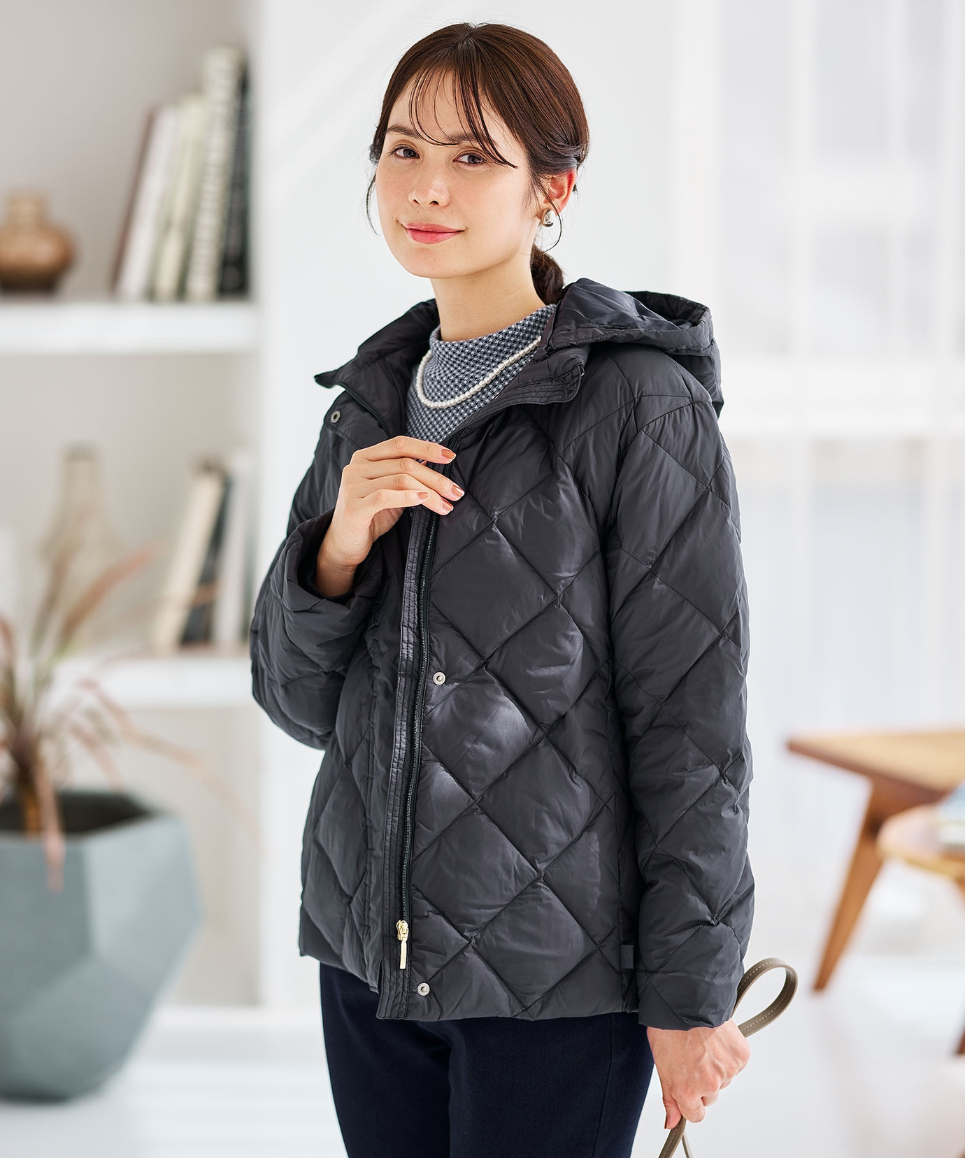 CROCODILE／クロコダイル フーディージャケット CROCODILE (クロコダイル) ダウンジャケット CROCODILE