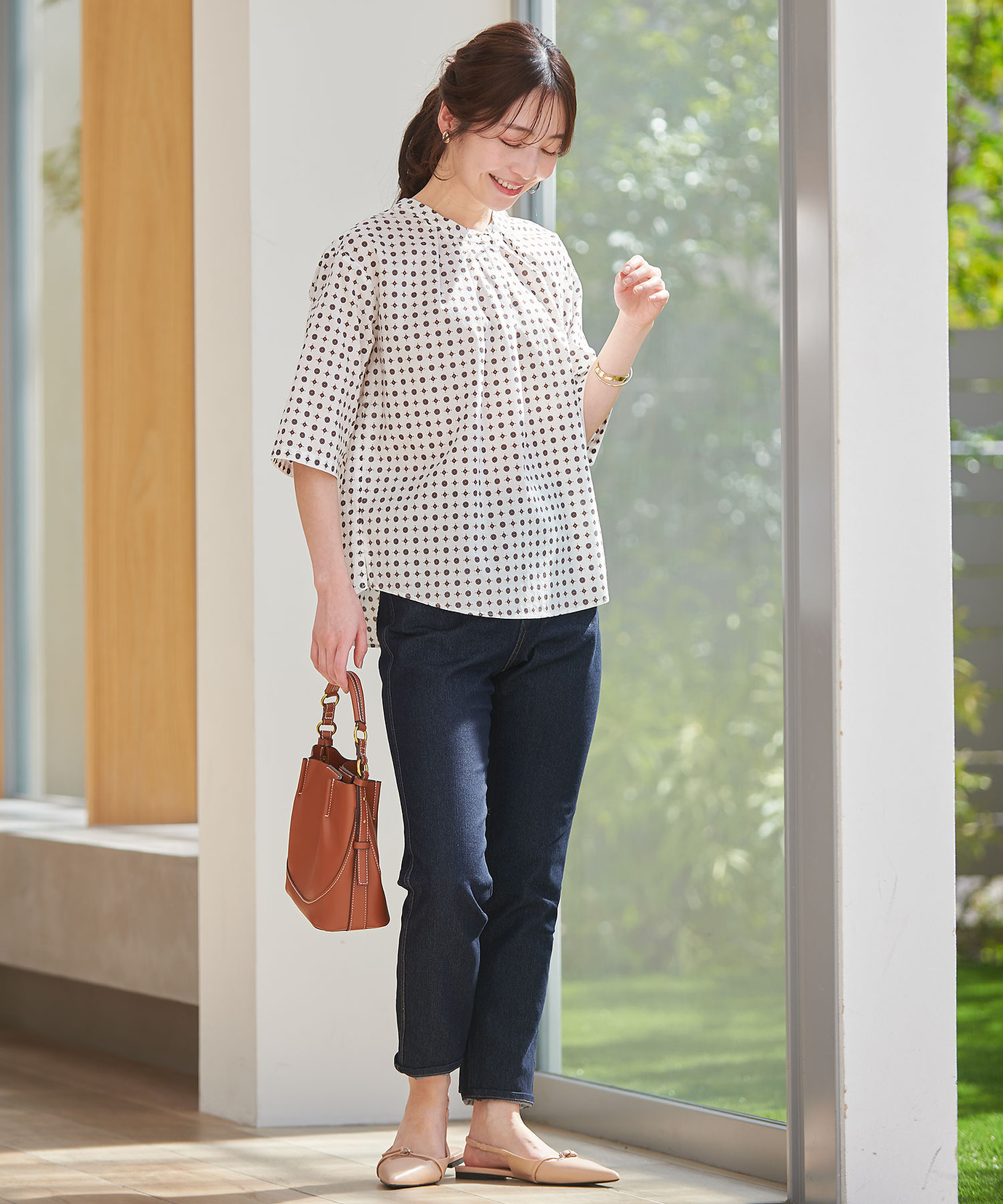 なつき レディース ストレートシルエット デニム パンツ通販 [0105-51503