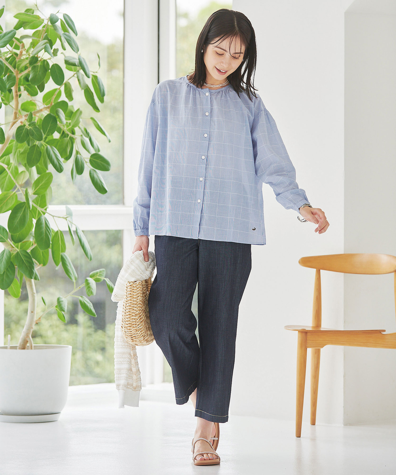 Elegant パンツ 2 レディース デニム ワイド パンツ【接触冷感】通販 [0105-53504