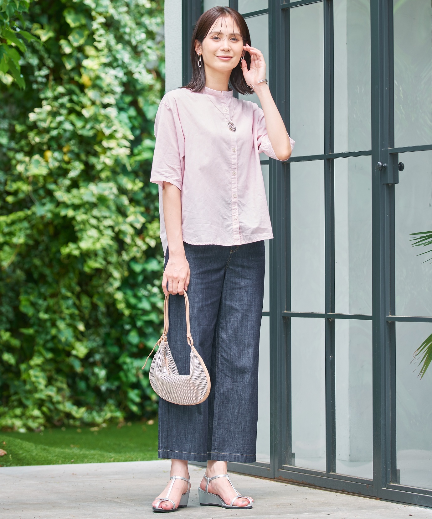 レディース デニム ワイド パンツ【接触冷感】通販 [0105-53504