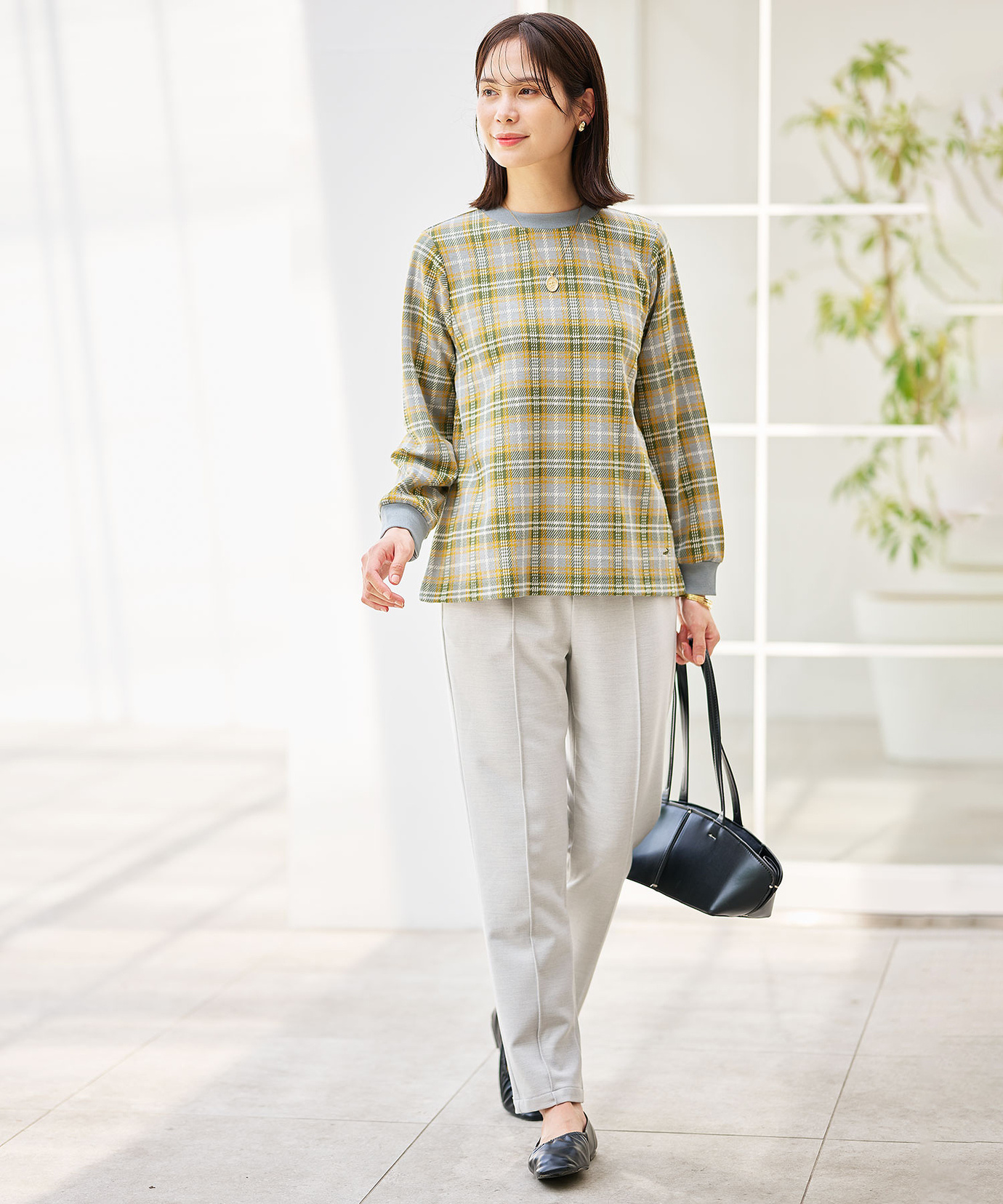 レディース ピンタック サーモ パンツ通販 [0105-55511