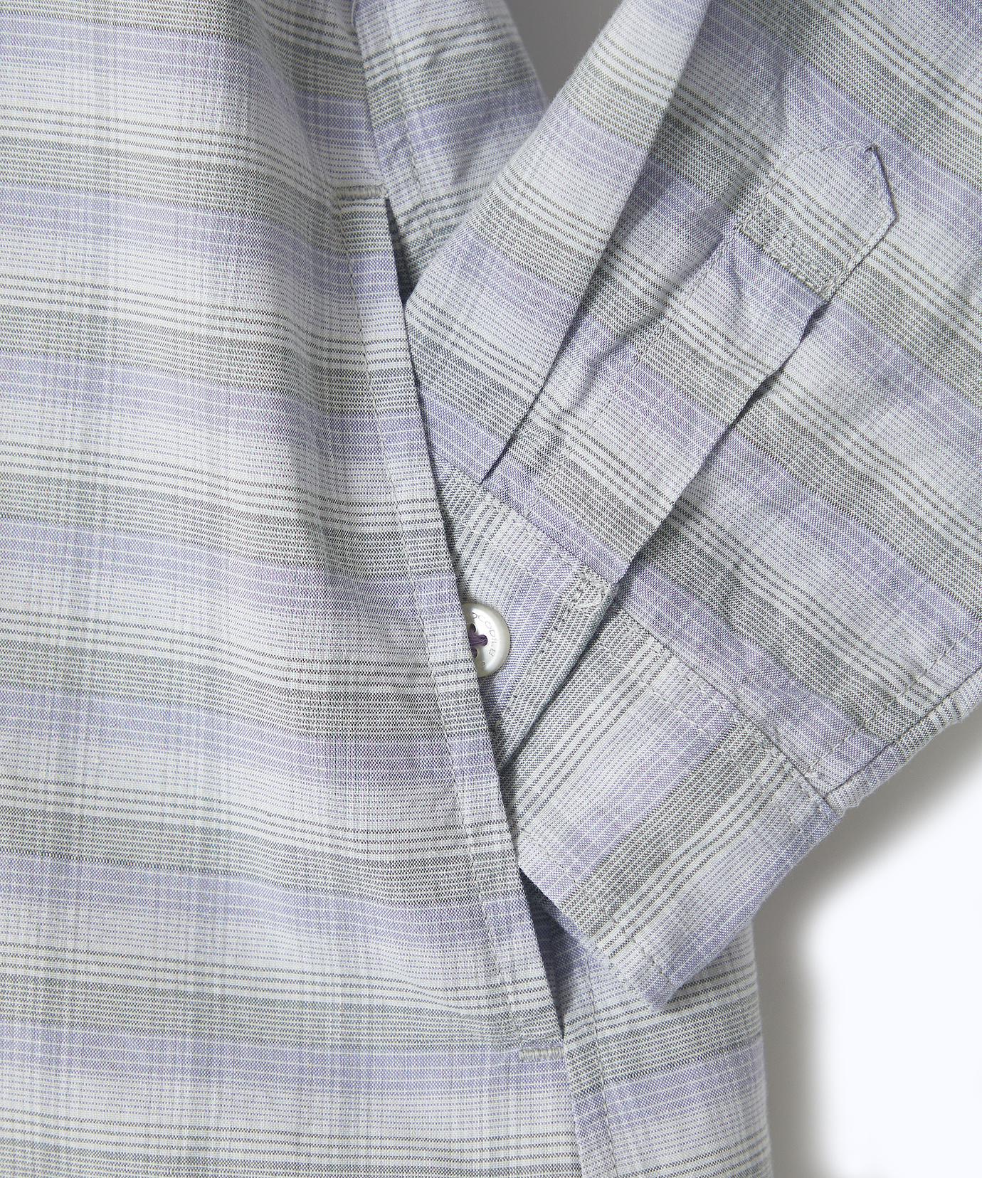 新品【レリアン】ハートグラデーション チュニック丈 Tシャツ 13+ レディース グラデーションチェック レギュラーカラー