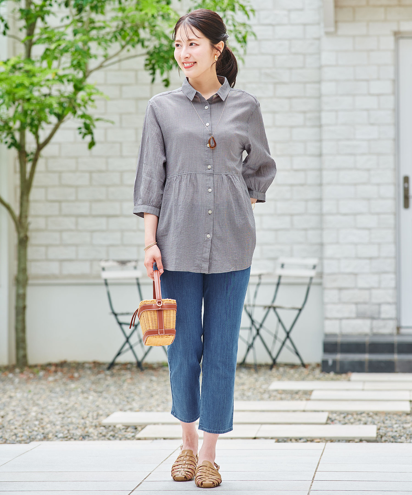 CROCODILE｜(W)コットン エアリー チュニック | Rakuten Fashion