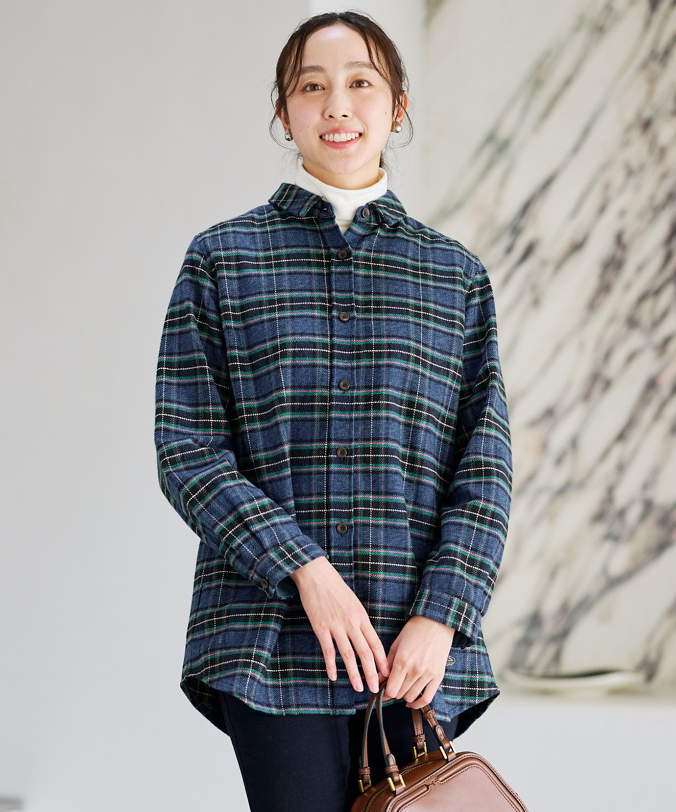 MAISON SPECIAL チェック柄ツイードチュニック MAISON SPECIAL チェック柄ツイードチュニック MAISON SPECIAL