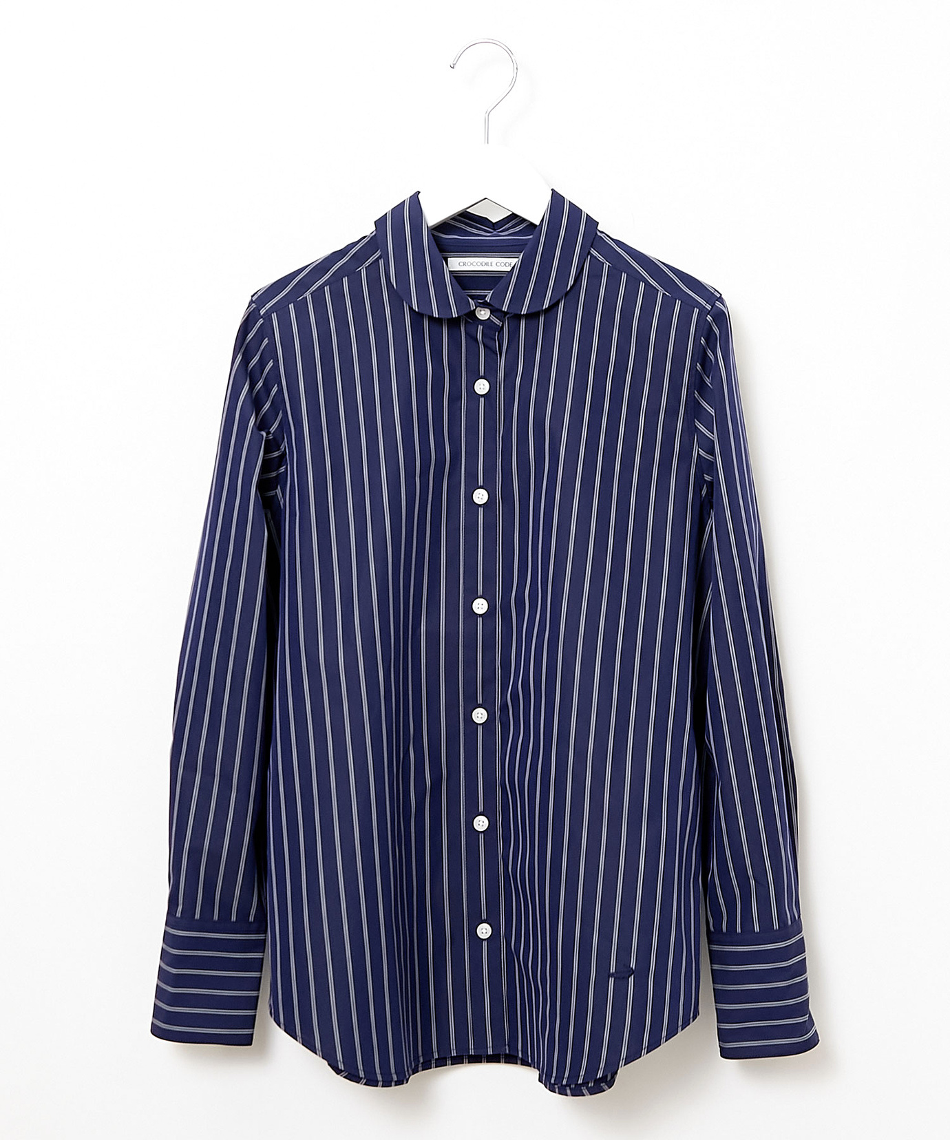 レディース ショールカラー ストライプ ブラウス通販 [0201-51150