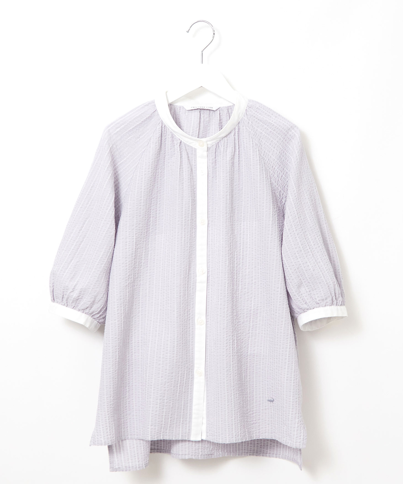 レディース サッカー バイカラー ブラウス通販 [0201-53155