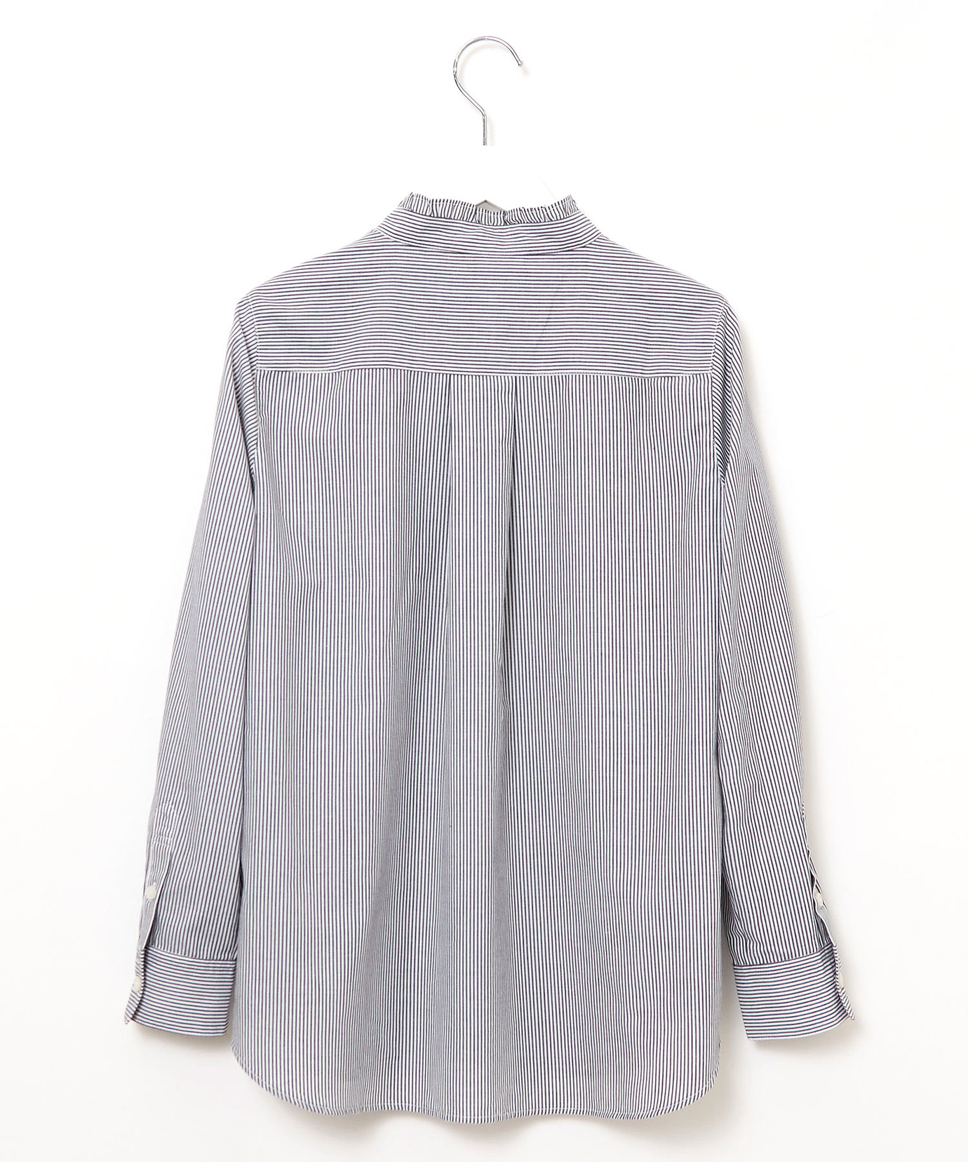 レディース フリルカラー ストライプ ブラウス通販 [0201-55152