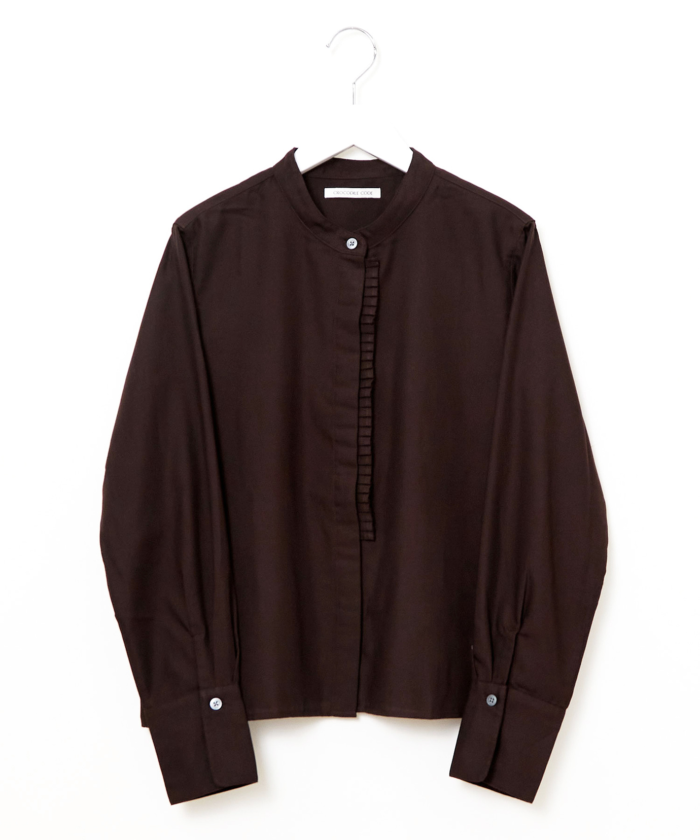 レディース バンドカラー タックデザイン ブラウス通販 [0201-55160