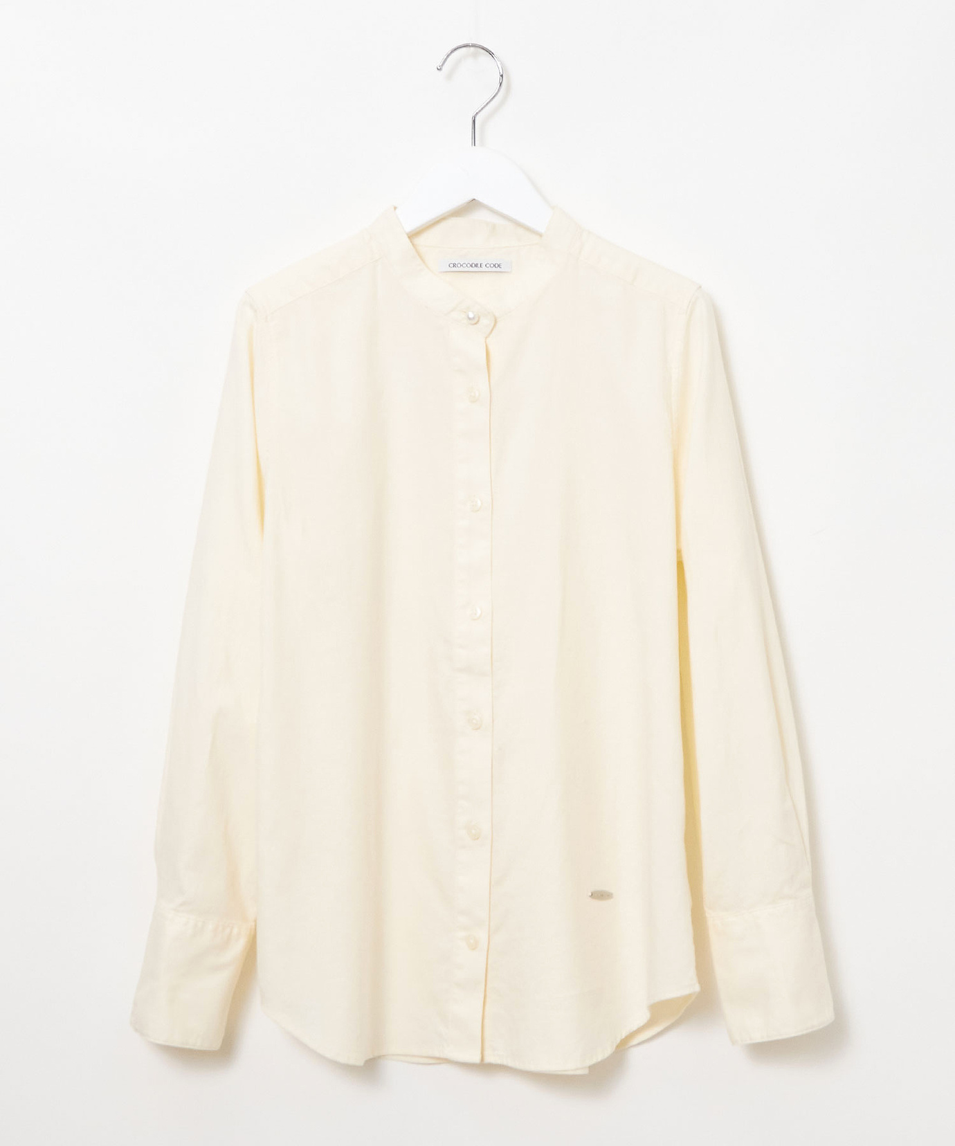 レディース コットン バンドカラー ブラウス通販 [0201-55166