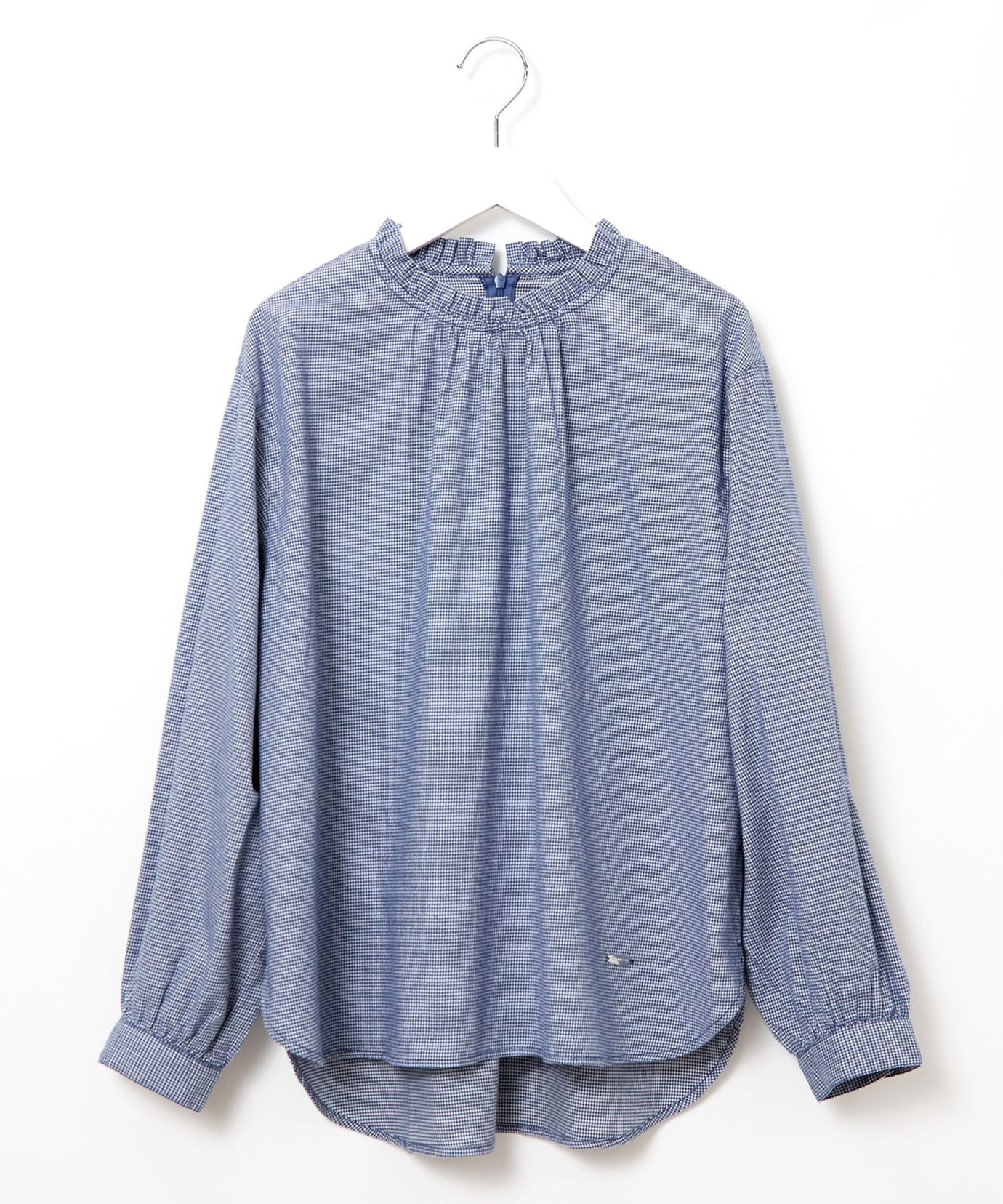 千鳥！ レディース フロントギャザー 千鳥柄 ブラウス通販 [0201-58151