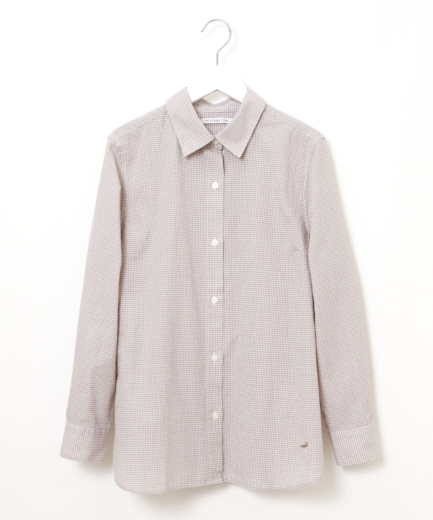 レディース サッカー ギンガムチェック ブラウス通販 [0201-61155