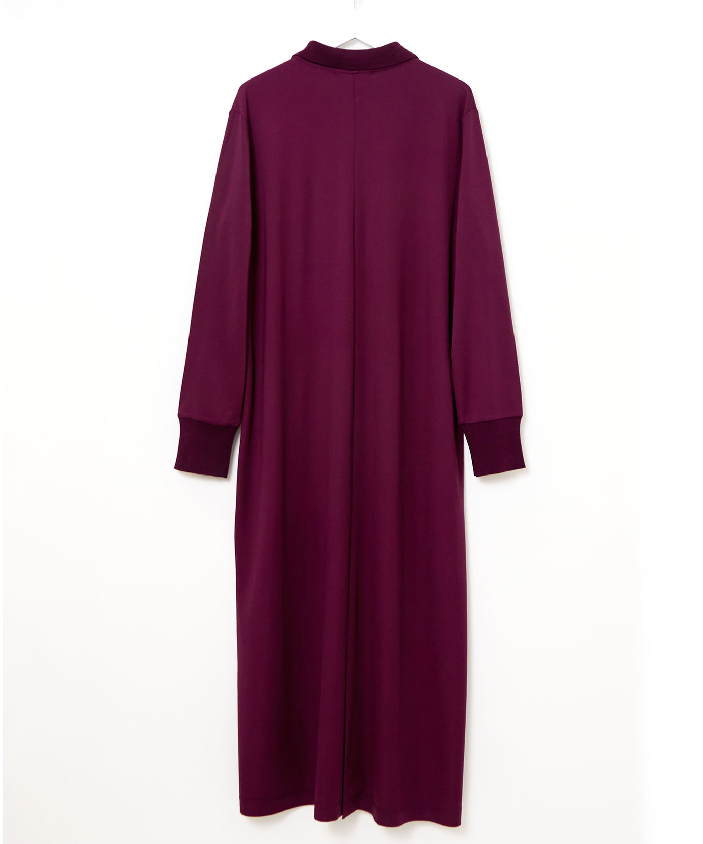   バーガンディ ポロワンピース S レディース ポロ襟 カット ワンピース通販 [0202-55256