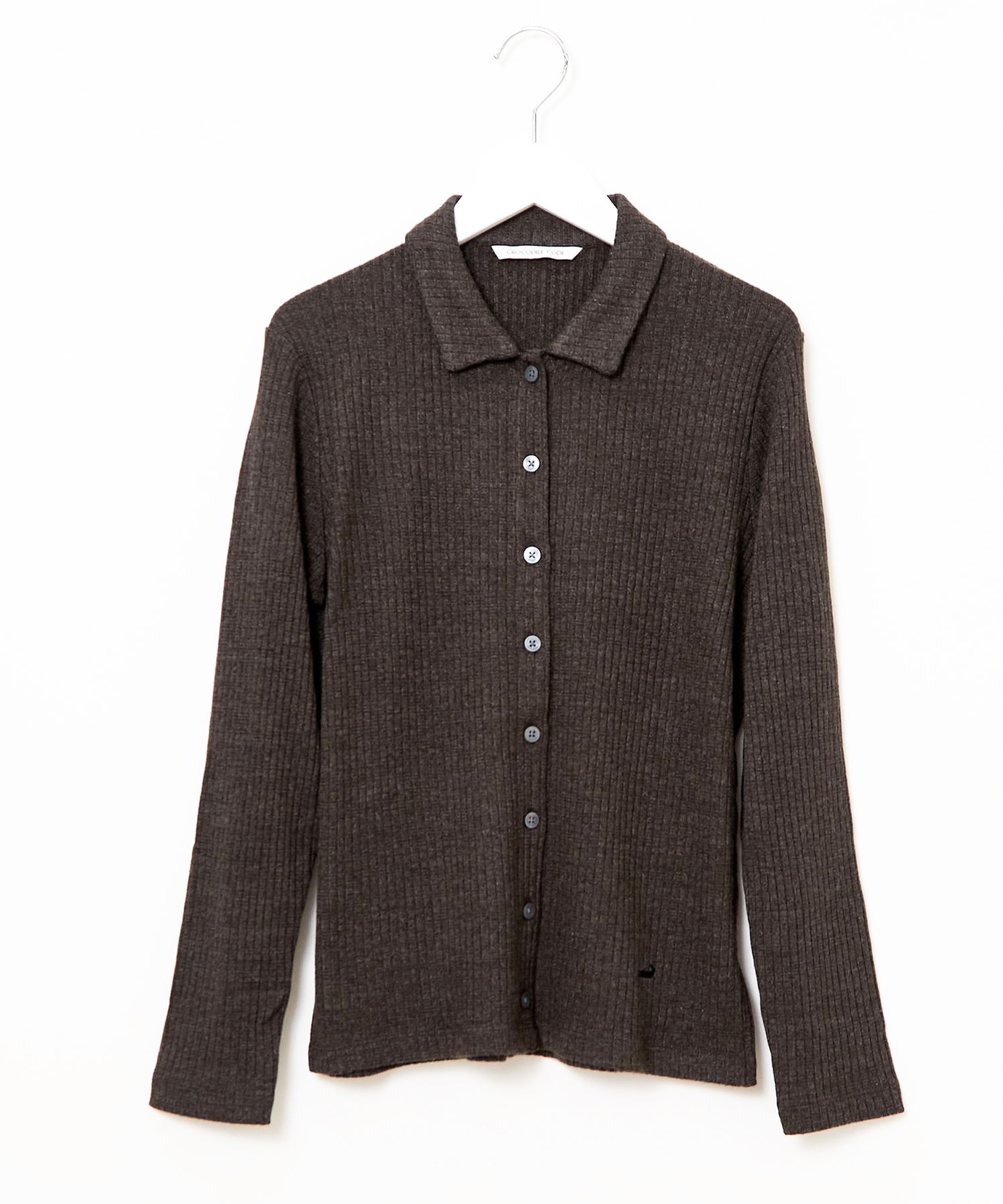 レディース リブ ポロカーディガン 通販 [0202-55262] - クロコダイル