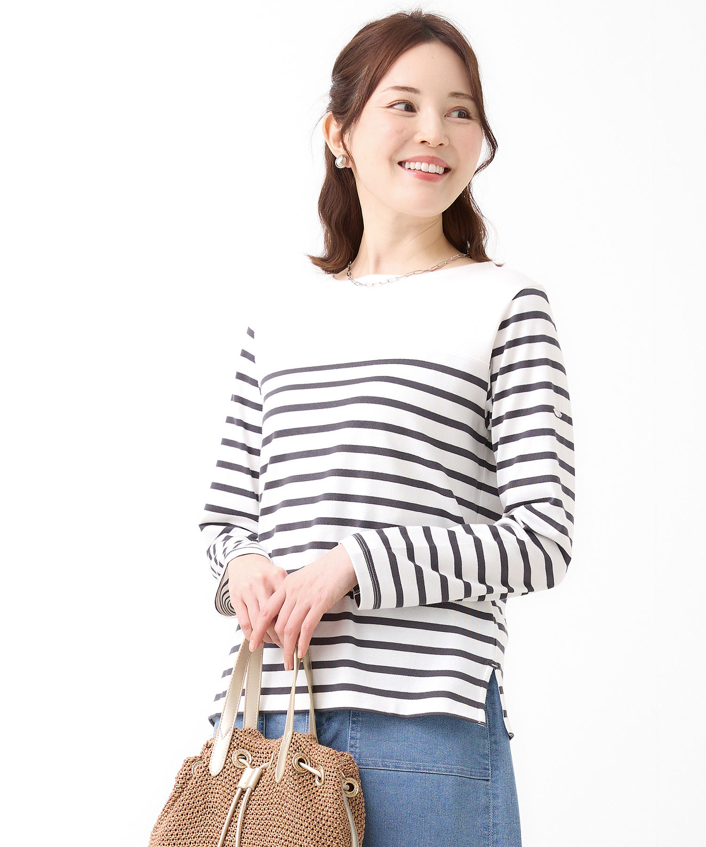 レディース 天竺 ボーダー Tシャツ通販 [0202-62250] - クロコダイル