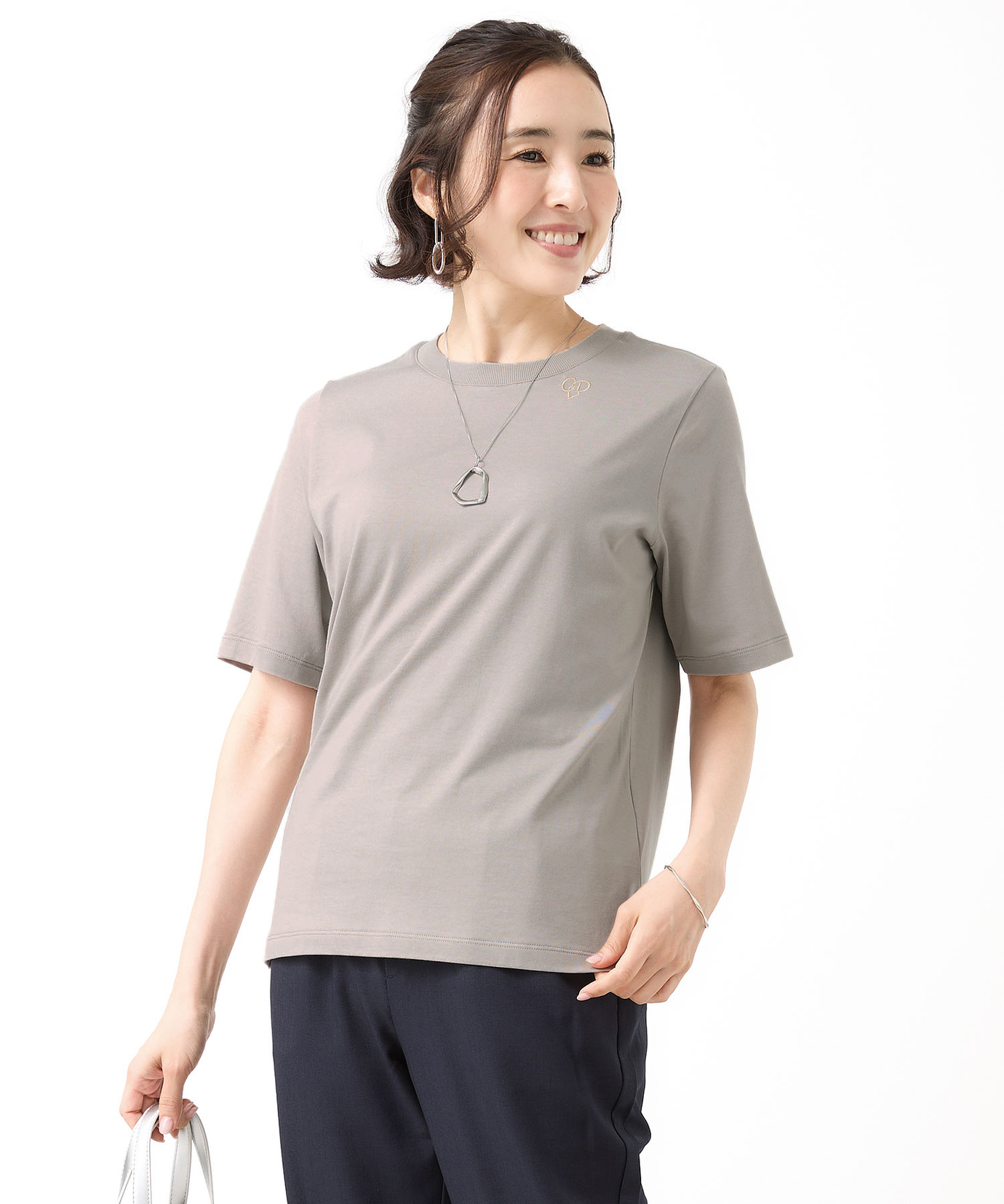 レディース ロゴ刺繍 半袖Tシャツ通販 [0202-64253] - クロコダイル