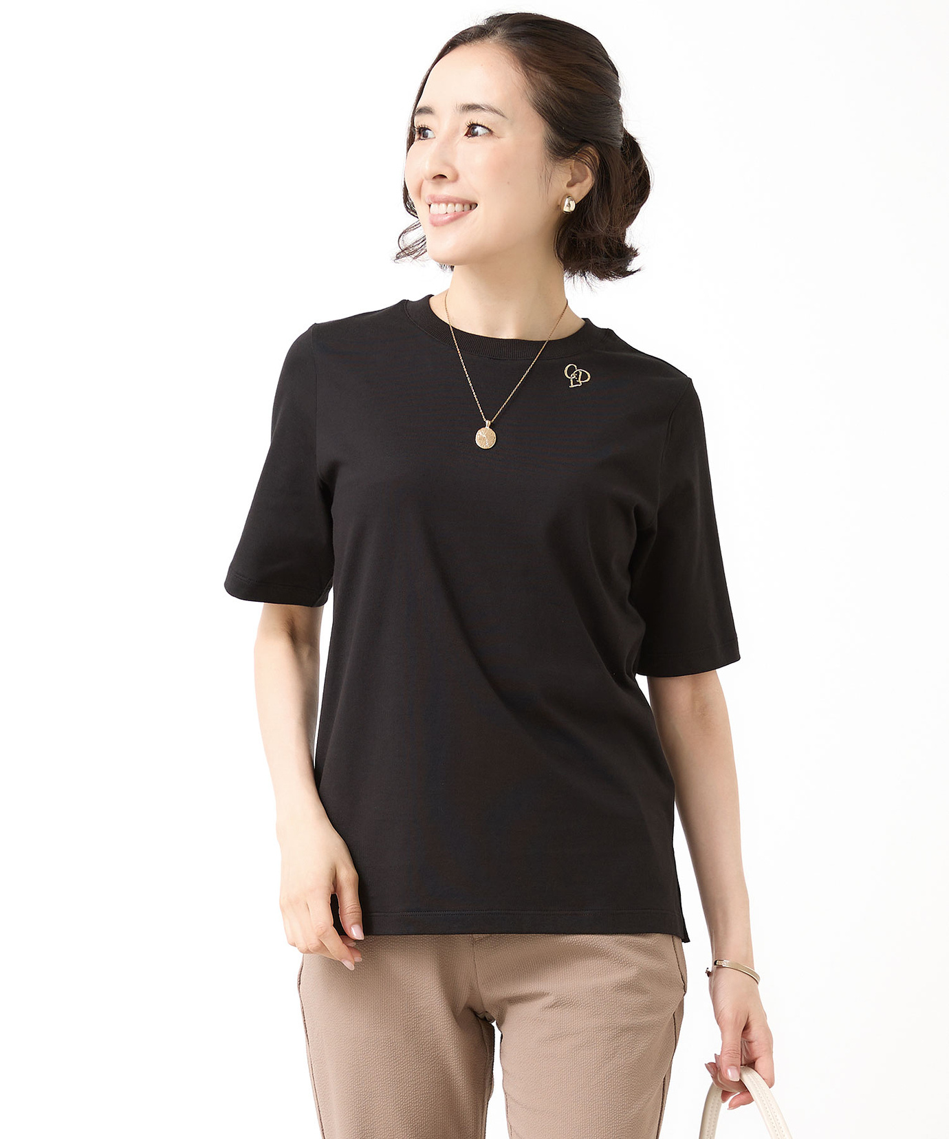 レディース ロゴ刺繍 半袖Tシャツ通販 [0202-64253] - クロコダイル