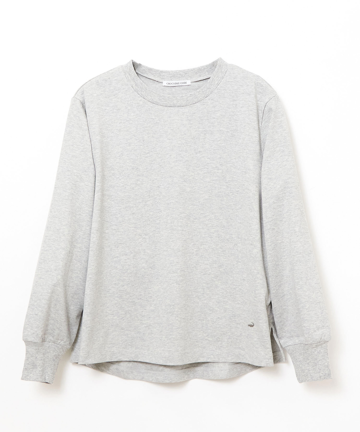 レディース リブ切り替え ボーダー ロングTシャツ通販 [0202-65255
