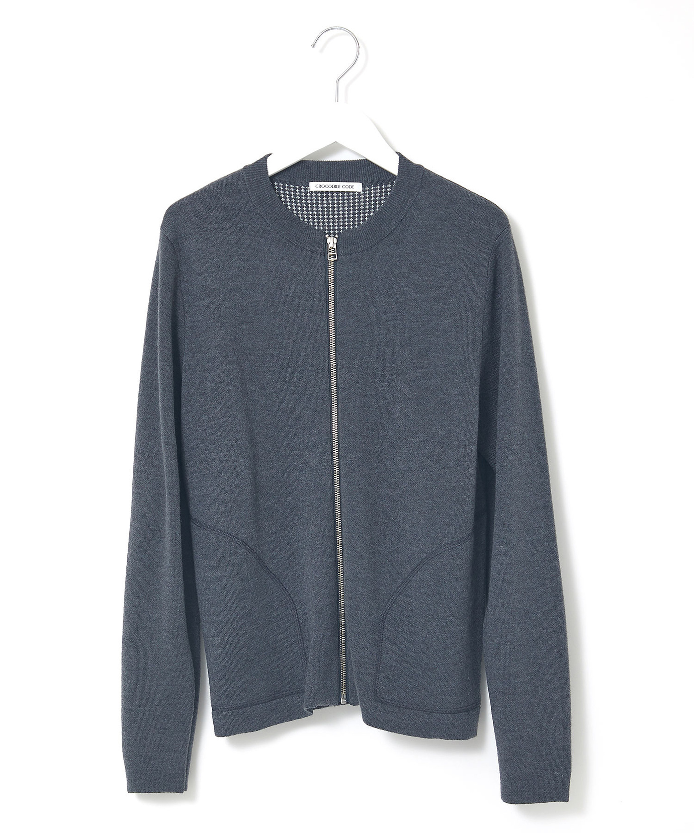 D&G ダークブラウン ジップアップニットジャケット レディース ウールブレンド ジップ ニットジャケット【手洗いOK】通販