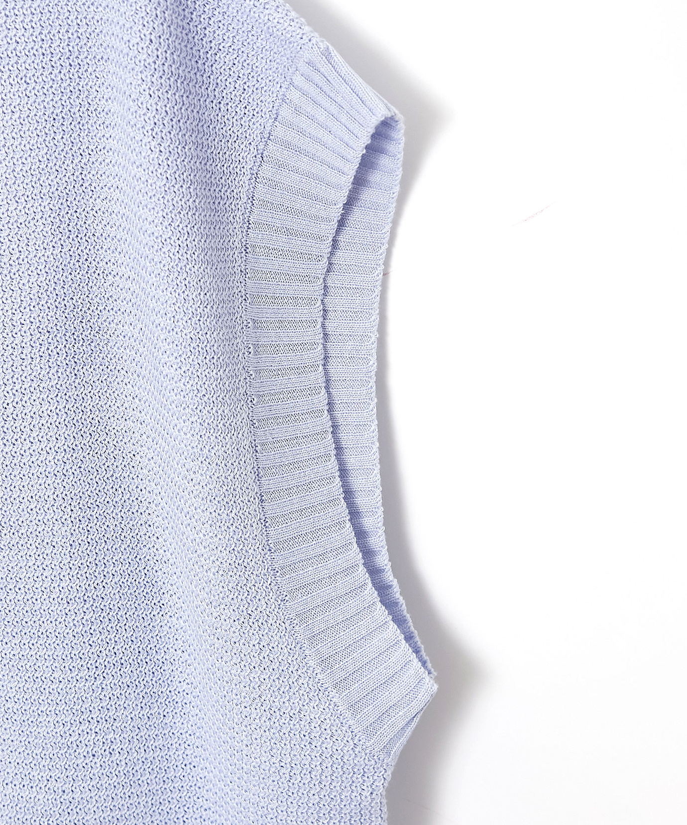 レディース リネンブレンド Vネック ニットベスト通販 [0203-51351